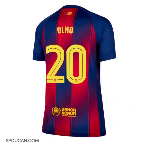 Zenski Nogometni Dres Barcelona Dani Olmo #20 Domaci 2025-26 Kratak Rukav